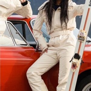 Halfdays Murphy Ski Suit Oatmilk L